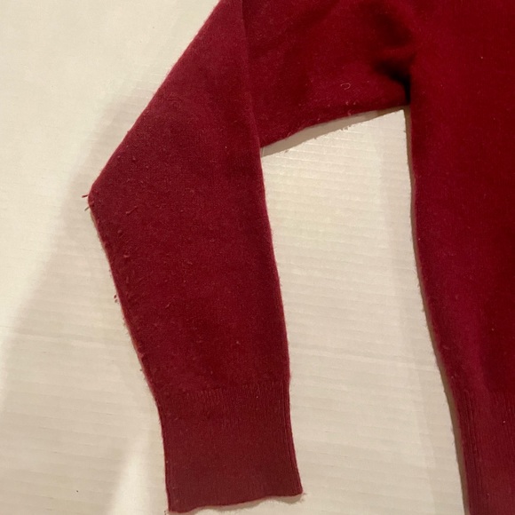 The Group by Babaton Aritzia Luxe Cashmere Crew XS Red - Picture 4 of 8